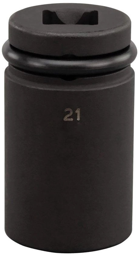 Scatola di contatto 1/2 pollici - Disegno a 6 punte - Acciaio inox resistente alla corrosione - Finitura lucida nera - Connettori di scarico 50 mm - Bus di impatto