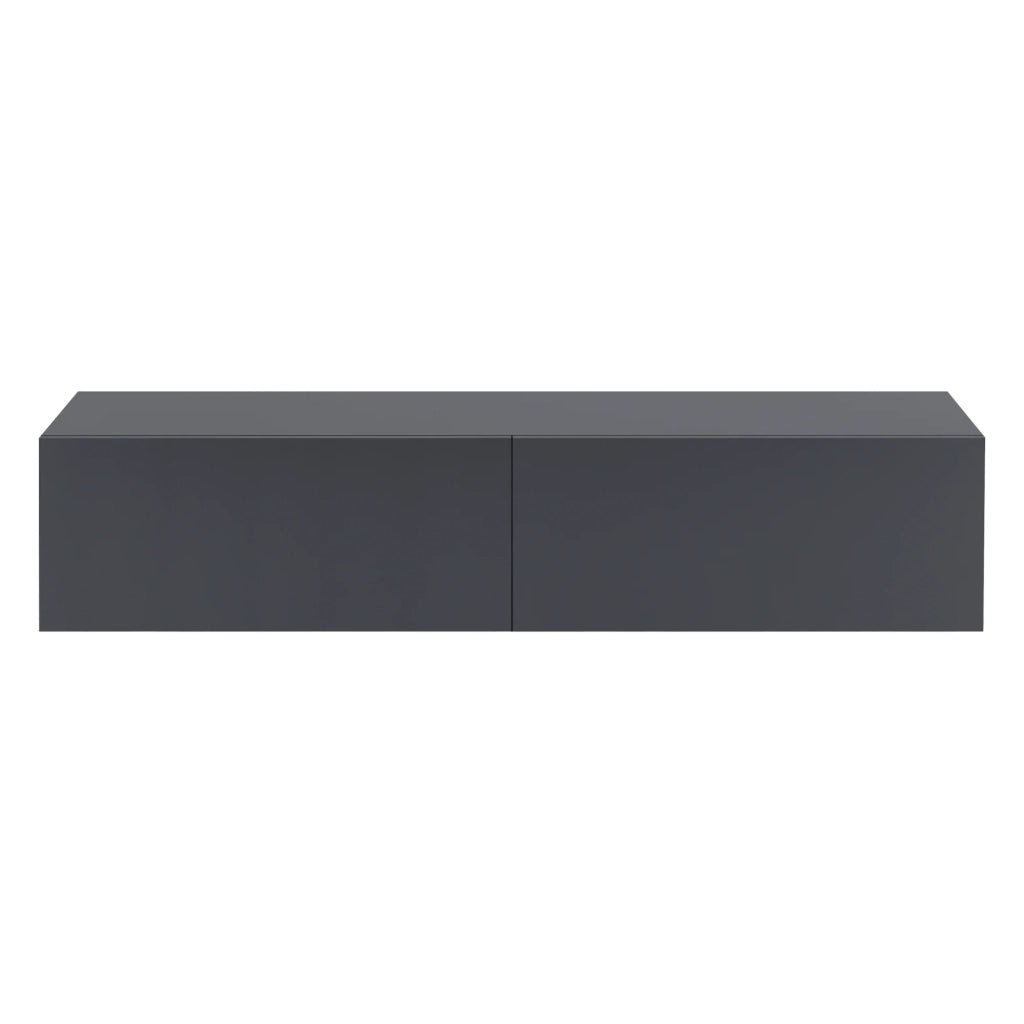 Mensola porta TV da parete 140 cm grigio scuro opaco 03_0005191