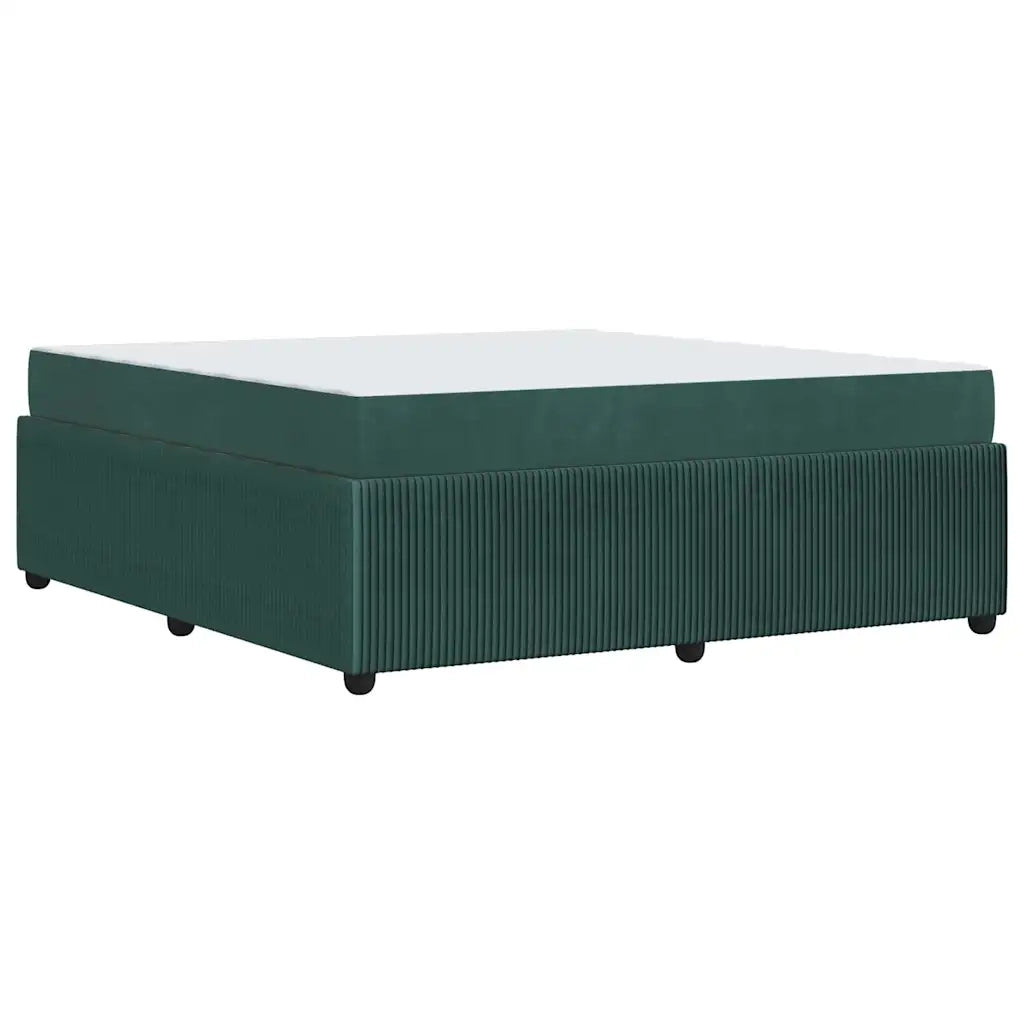 Struttura del letto Verde Scuro 180 x 200 cm Tessuto
