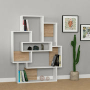 Biblioteca Khaimuk, Libreria 7 Ripiani, 101x22x132h cm Bianco
