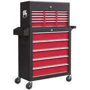 Cassettiera Portautensili ¨C Minimal ¨C 14 Cassetti, Acciaio, Rosso