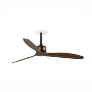 FARO Ventilatore a soffitto a incasso Ø1280 mm Copper Fan motore DC 6 velocita con funzione inversa per soffitti inclinati controllo parete TUYA acciaio e pale ABS nero opaco con pale noce FARO-