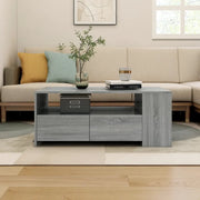 Tavolino da Salotto Grigio Sonoma 102x55x42cm Legno Multistrato cod mxl 11777