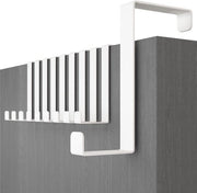 Hanger per porta XXL bianco 46mm - set da 10 - Economico - Per abbigliamento - Basi di porta bianche - 46 mm - Maniglie per appendere - Hanger per asciugamano.