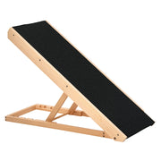 Rampa Pieghevole per Cani e Gatti in Legno ¨C zephmum ¨C 90x40x61 cm Naturale