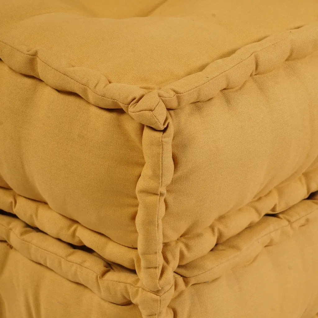 Divano Componibile Giallo 70x70x54 in Tessuto 4019038