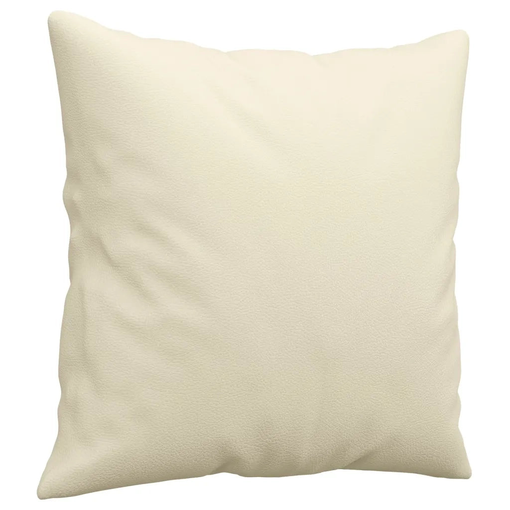 Divano a 2 Posti con Cuscini-Sofa 2 Posti con Cuscini Crema 120 cm in Similpelle 791021