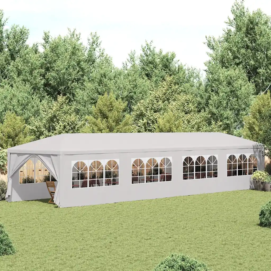 Gazebo da Giardino 3x12 m Bianco 91429