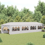 Gazebo da Giardino 3x12 m Bianco 91429