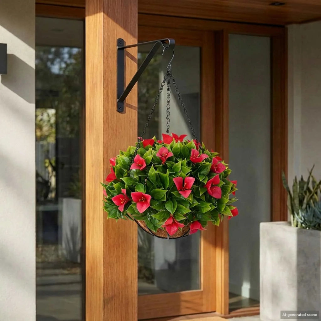 Fiori Artificiali Rosato 33 x 33 x 44 cm PE e Acciaio CFW9929741