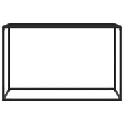 Tavolo Consolle Nero 120x35x75 cm in Vetro Temperato 322816