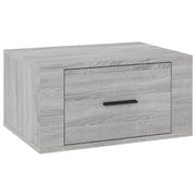 Comodino | Armadio da Notte | Mobiletto da notte a Muro Grigio Sonoma 50x36x25 cm