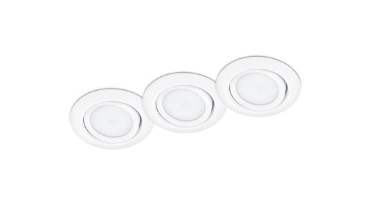 Illuminazione da Incasso da Interno a LED in Metallo Bianco Opaco