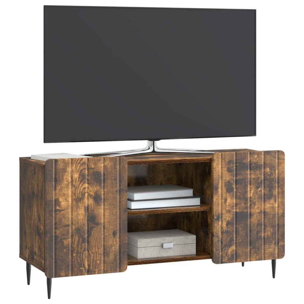 Mobile TV 102 x 34,5 x 52 cm Rovere Fumo Legno ingegnerizzato 894470