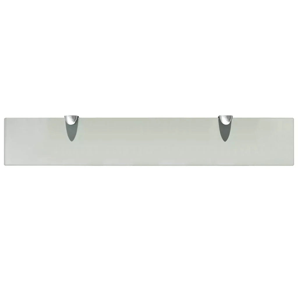 Elegante mensola da parete in vetro trasparente 60 x 10 cm 8 mm 2702138/2
