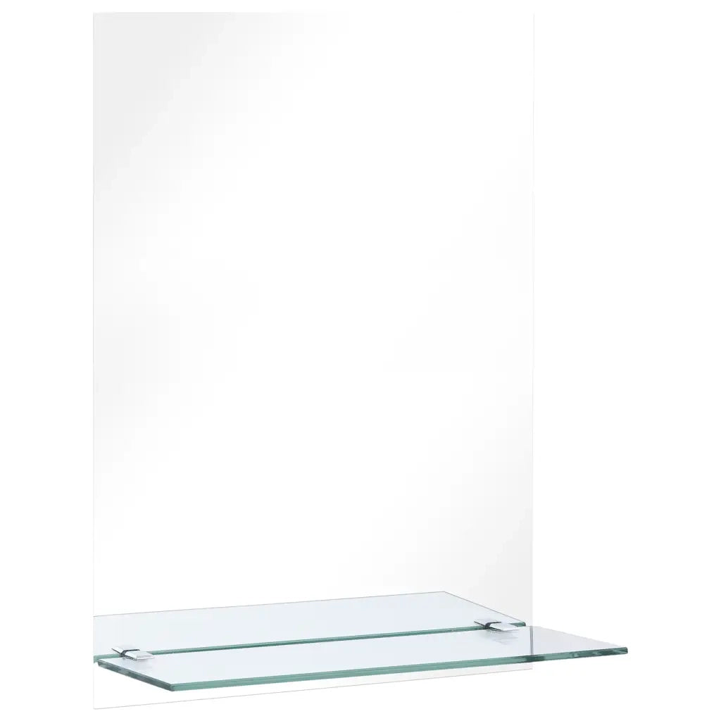 Specchio da Parete | Specchio decorativo con Mensola 40x60 cm in Vetro Temperato