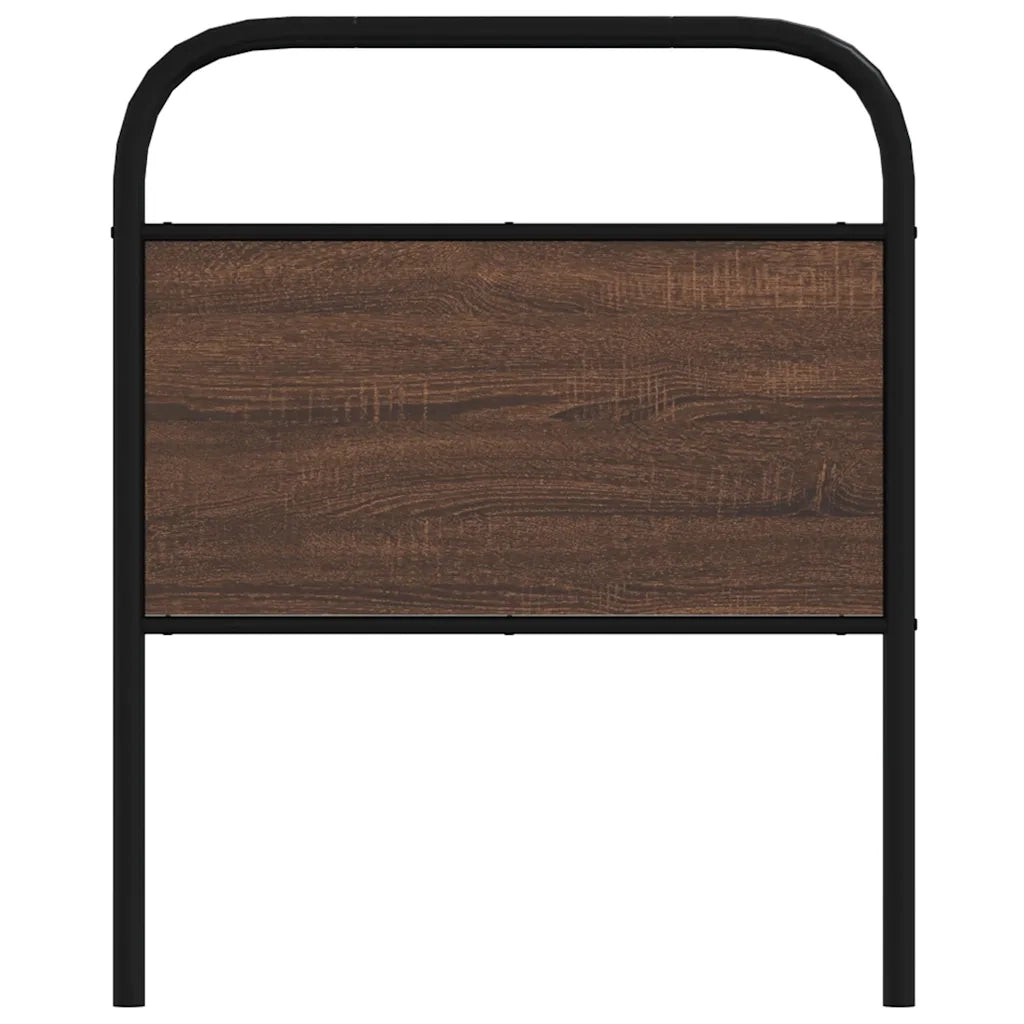 Testiera di Ricambio Rovere Marrone 80 cm in Acciaio e Truciolato 4100334