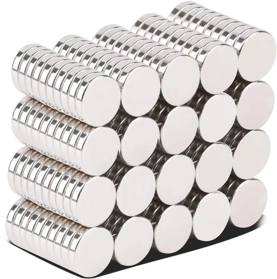 200 pezzi di magneti piccoli Forti 10x2mm Magnetici a forma rotonda Magnetici neodymium per frigoriferi e per bacheche Magneti per lavagna e per cartelloni per appunti Magnetici per hobby e attività manuali Magnetico piano