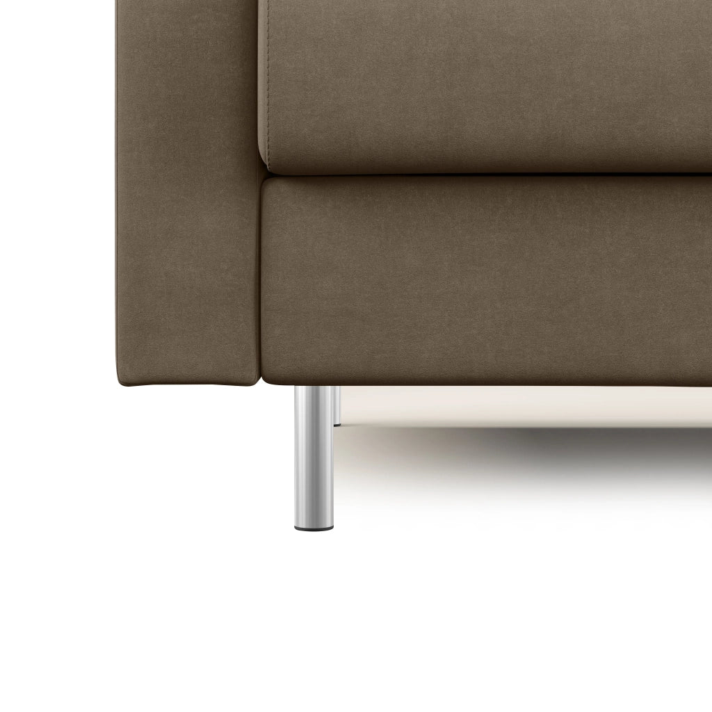 Megan Divano letto matrimoniale in microfibra smacchiabile T11 188 cm (mat. 140x197) marrone