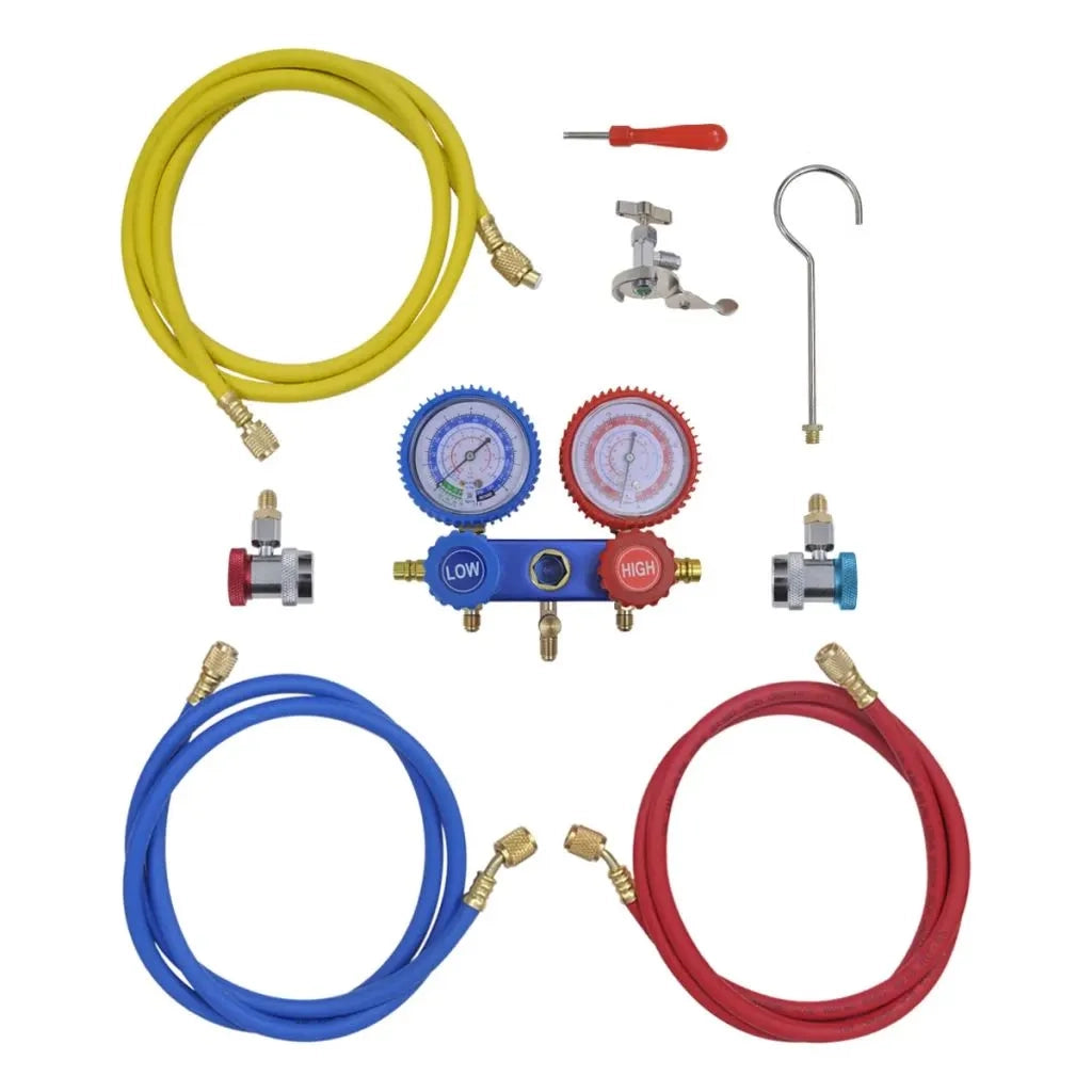 Kit Pompa di Aspirazione 50 L/min con Manometro a 2 Vie 3100286