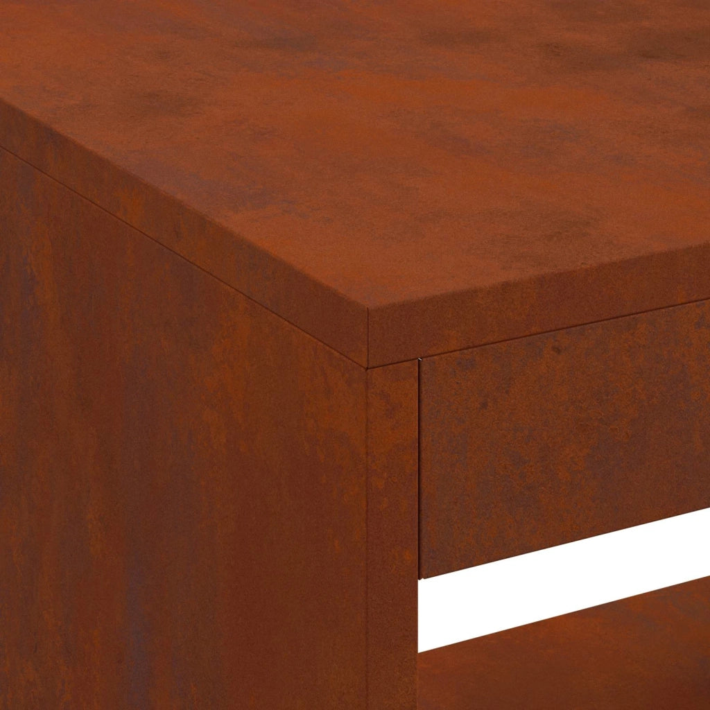 Focolare Marrone 160 x 45 x 35 cm Acciaio CFW6245390
