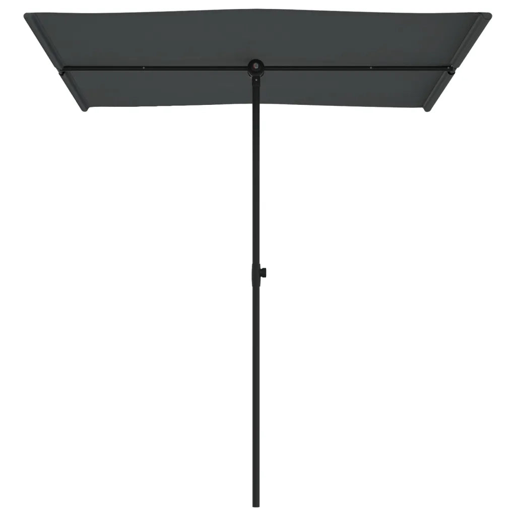 Ombrellone da Giardino Palo in Alluminio 180x110cm Antracite 47330