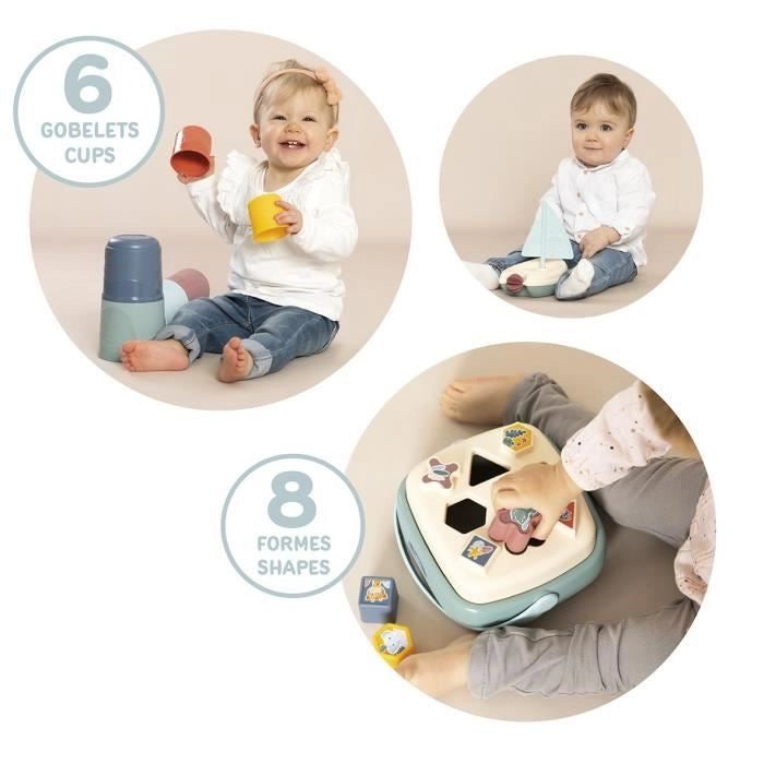 Little Smoby - Scatola risveglio e bagnetto - 3 giochi risveglio - A partire da 12 mesi - Prodotto in Francia