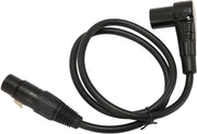 Cavo XLR maschio a XLR femmina equilibrato - Cavo audio con connettore a gomito