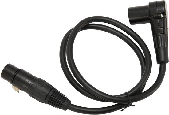 Cavo XLR maschio a XLR femmina equilibrato - Cavo audio con connettore a gomito