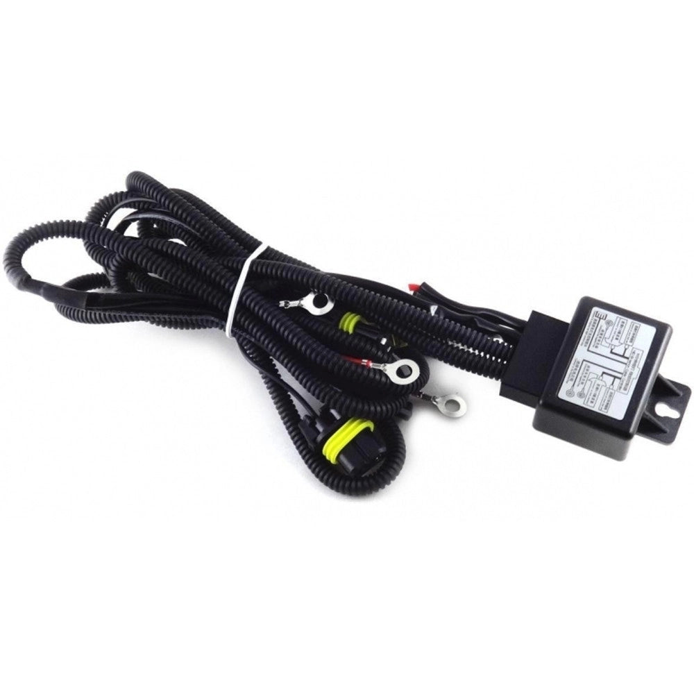 Trade Shop - Set 5pz Rele' Centralina Cablaggio Con Fusibile 35w/55w Bi-xeno 12v Condensatore -