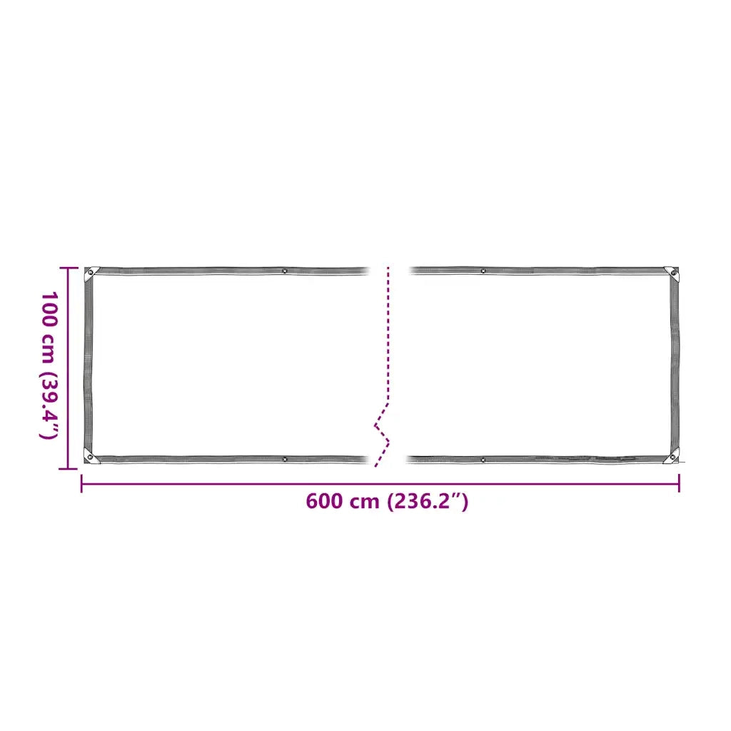 Copertura per Piante con Occhielli 1x6 m in Polietilene 3308697
