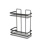 Mensola bagno rettangolare 2 ripiani FERID Cover Black
