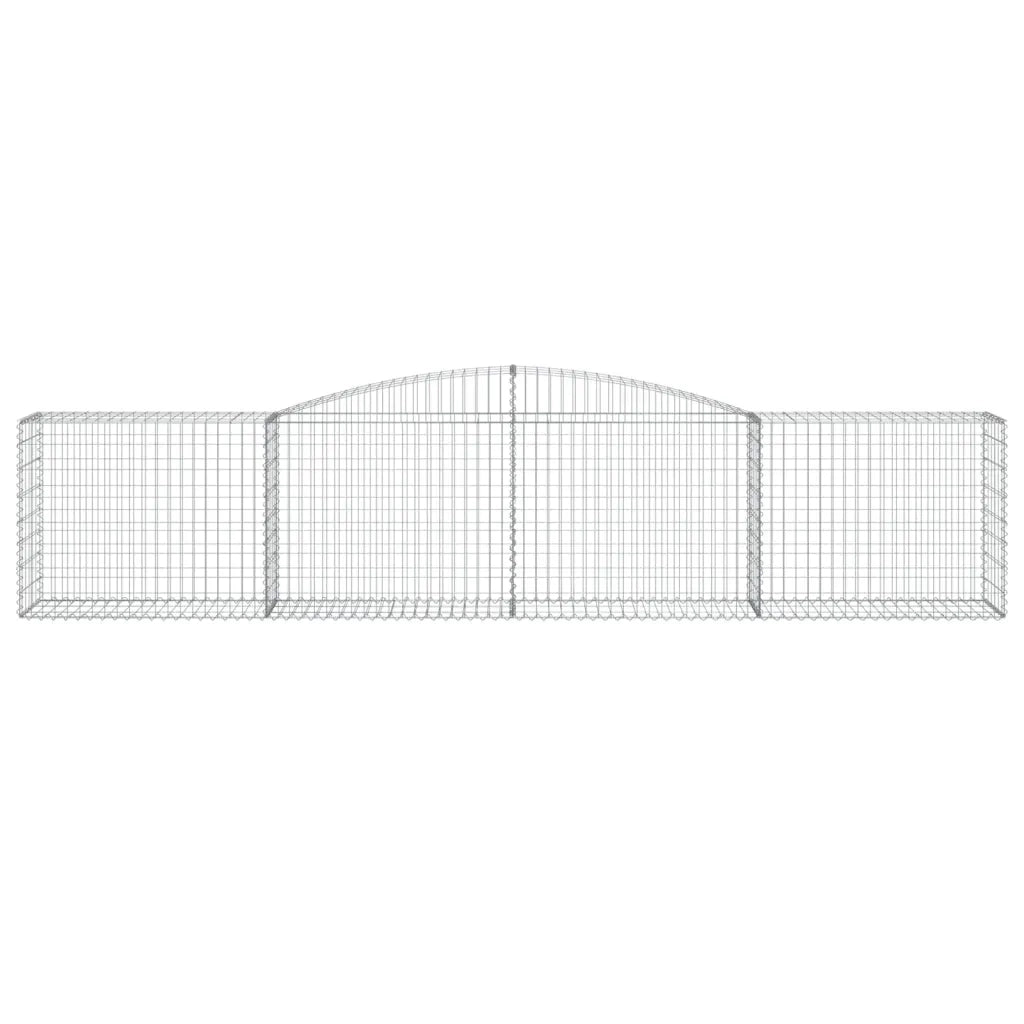 Cesti Gabbioni ad Arco 4 pz 400x50x80/100 cm Ferro Zincato 3146985