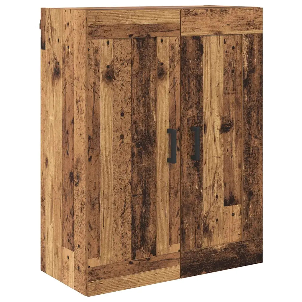 Mobile a muro 2 pcs Legno vecchio 69,5 x 34 x 90 cm 3415563