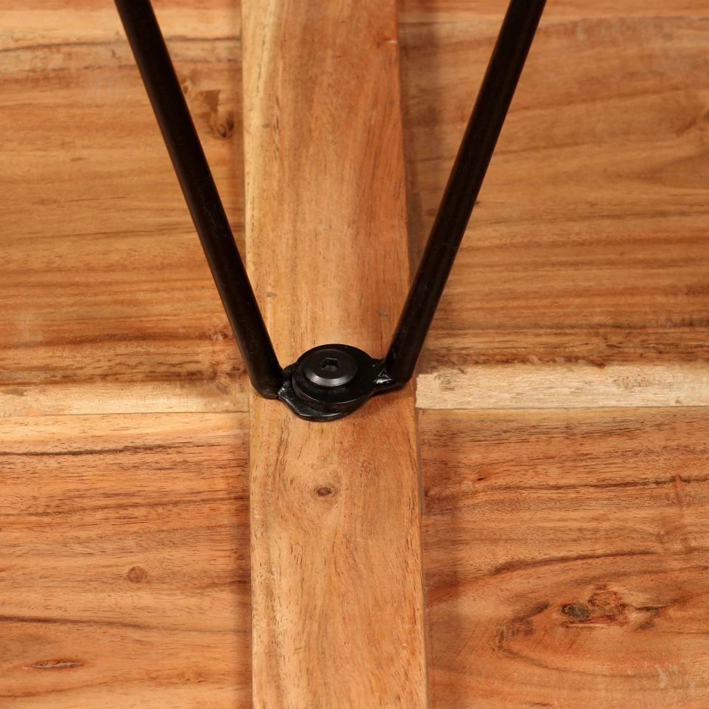 Tavolo alto stile bar/bistrot in legno massello di sheesham 107 cm 0902092