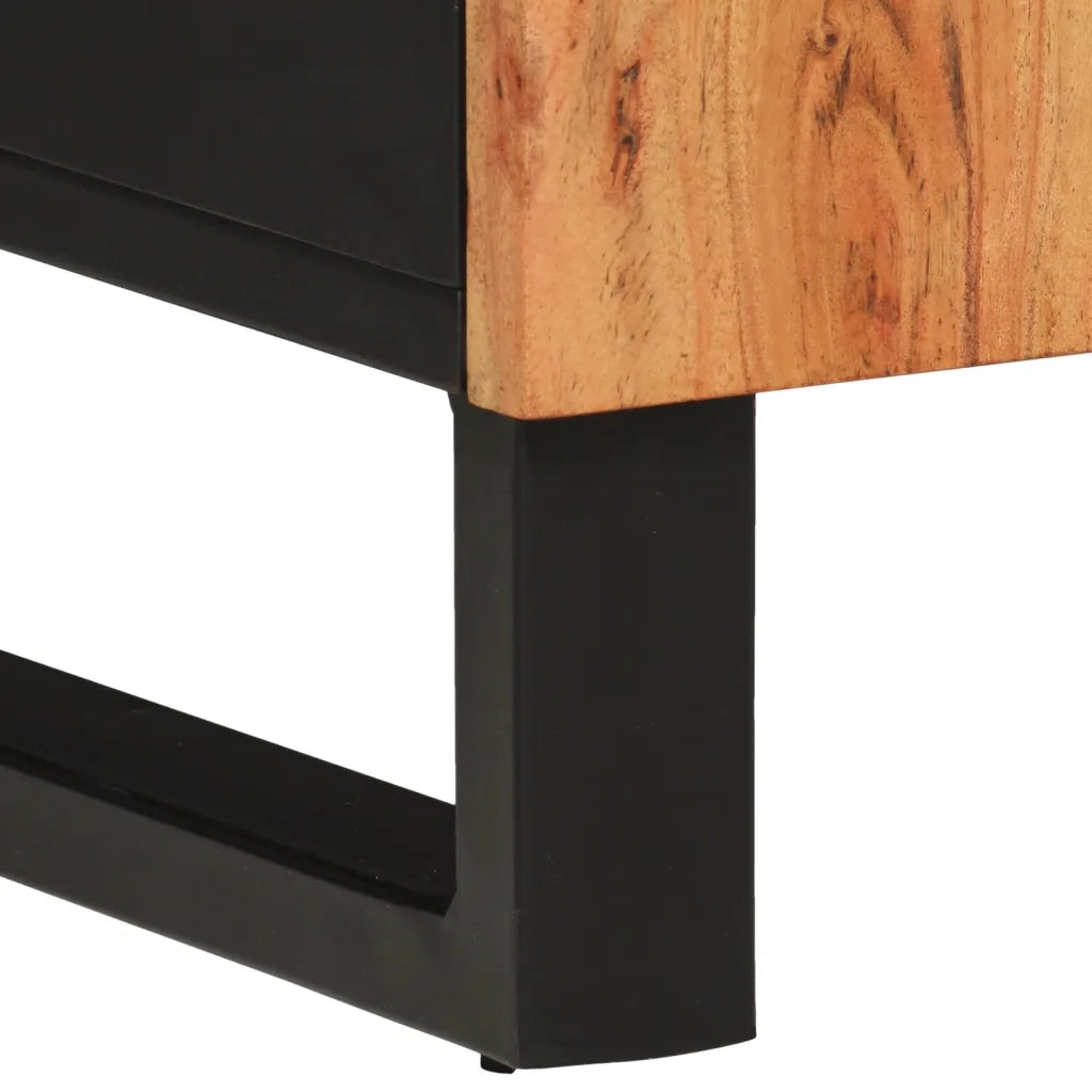 vidaXL Mobile da Bagno 38x33x160 cm in Legno Massello di Acacia