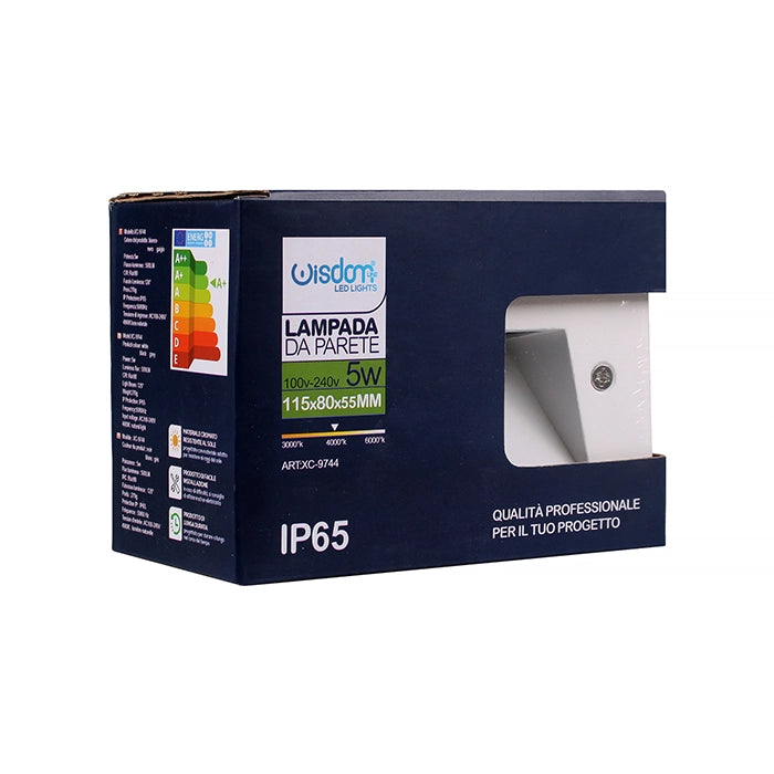 FARETTO LED SEGNAPASSO DA INCASSO IP65 5W NERO CON CCT SWITCH - ILLUMINAZIONE EFFICIENTE PER SCALE VIALI GIARDINI E TERRAZZI