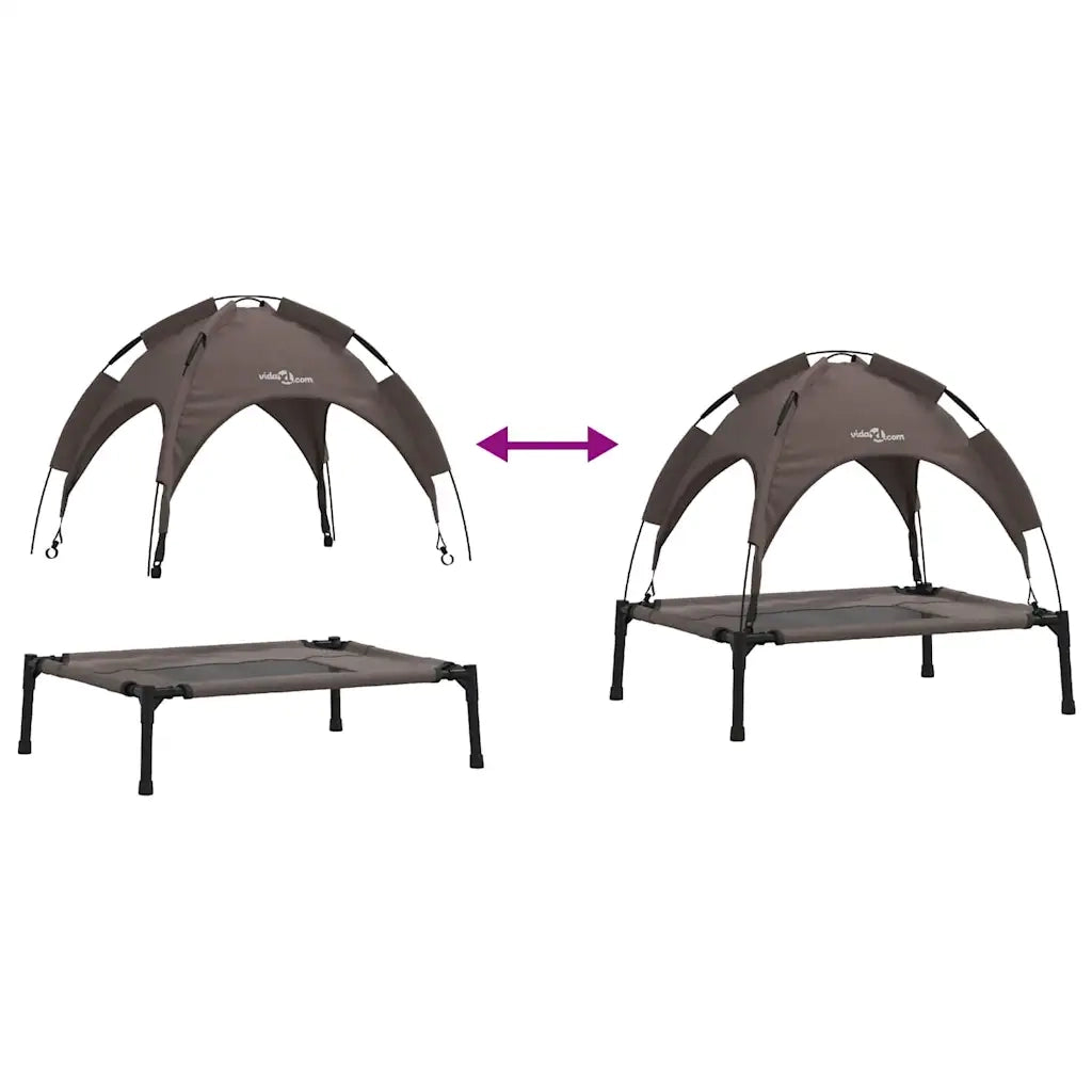 Letto per Cani Marrone 62 x 48 x 61 cm Acciaio CFW7973865