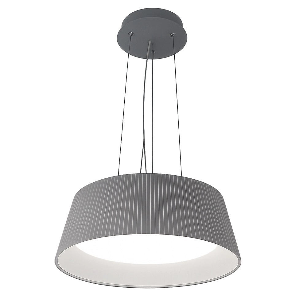 Trade Shop - Lampadario A Led 36 Watt 3240lm Ip20 A Sospensione Grigio Tecnologia Cct Switch B83-g3c -