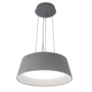 Trade Shop - Lampadario A Led 36 Watt 3240lm Ip20 A Sospensione Grigio Tecnologia Cct Switch B83-g3c -