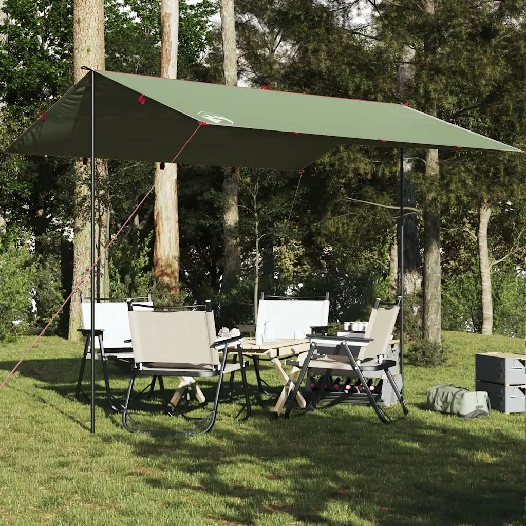 Telone da campeggio | Tenda da campo Verde 360x294 cm Impermeabile