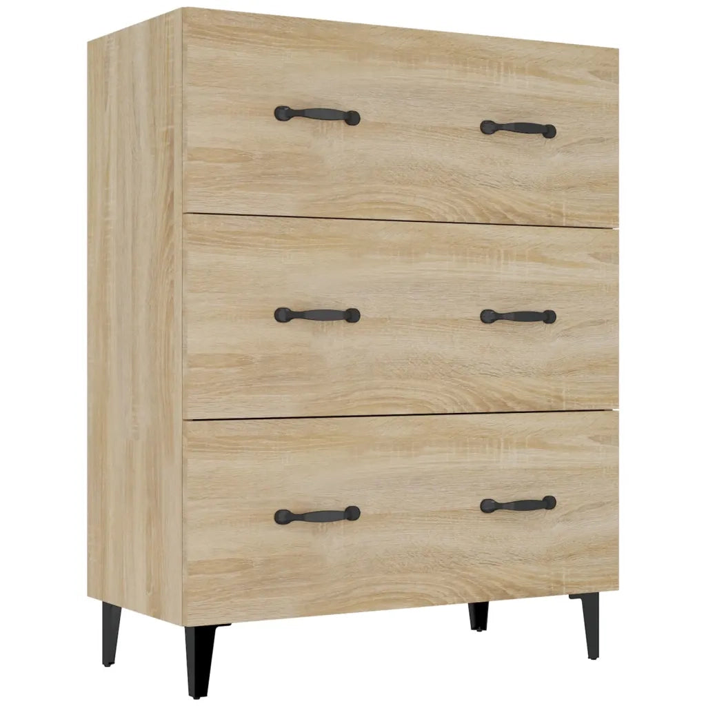 Credenza Rovere Sonoma 69,5x34x90 cm in Legno Multistrato cod mxl 25047