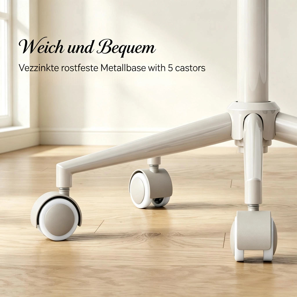 Sedia da ufficio girevole ergonomica beige in corduroy, altezza regolabile, 150 kg