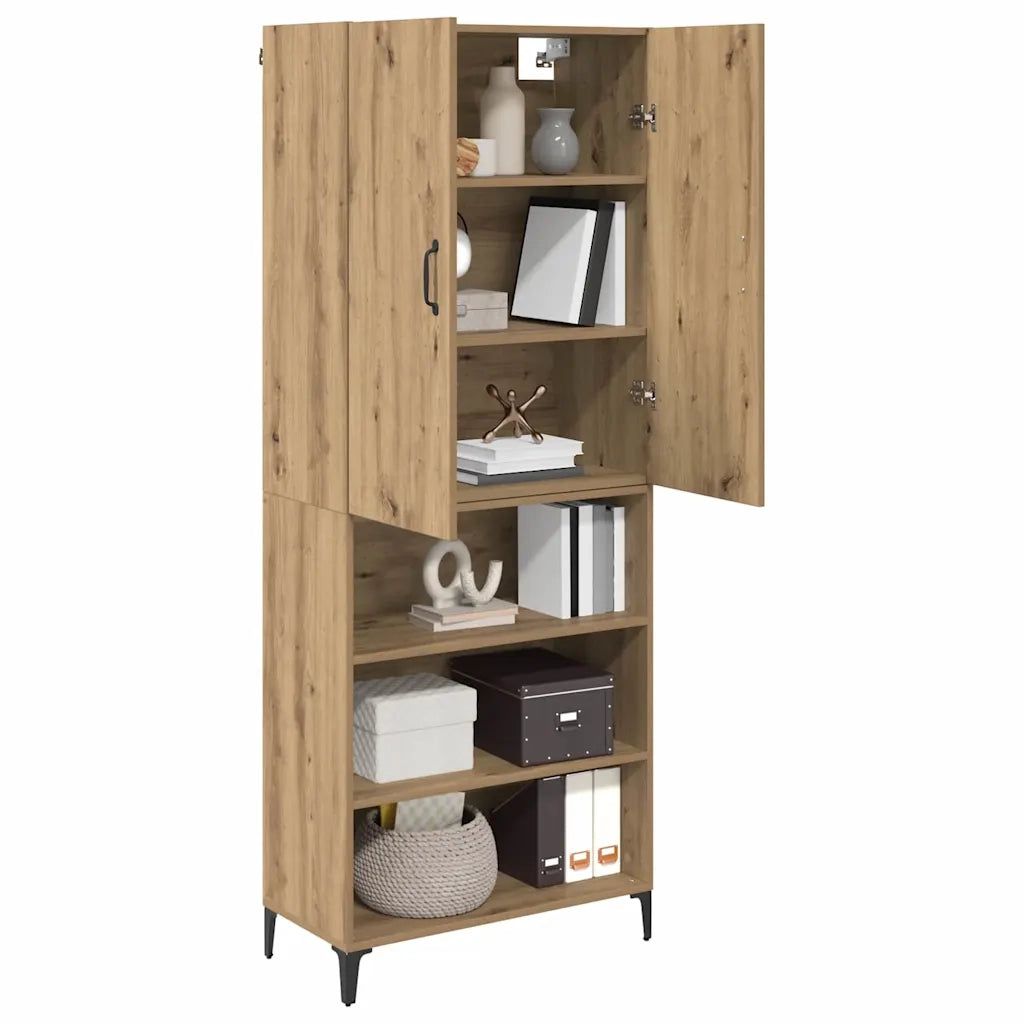 Credenza | Madia | Buffet da pranzo | Armadio da pranzo Rovere artigianale 69,5 x 34 x 180 cm