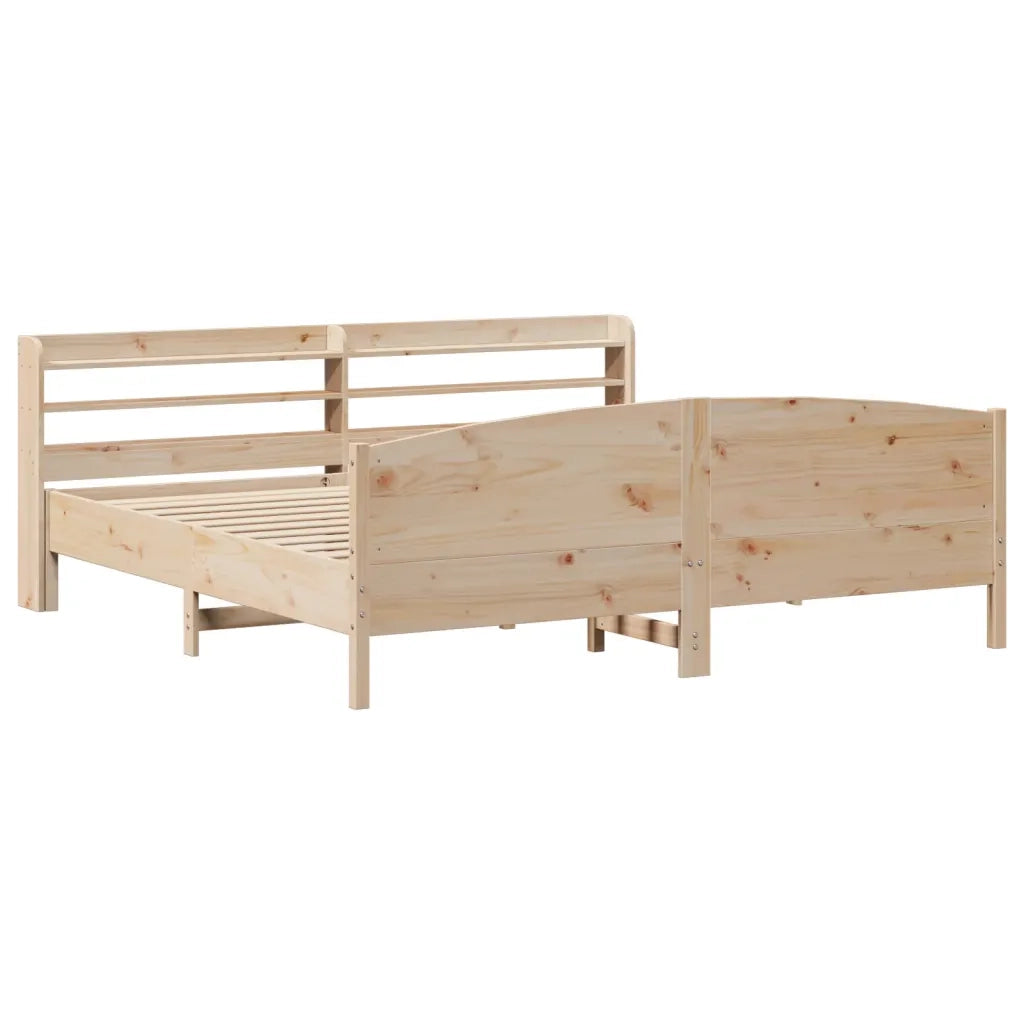 Letto senza Materasso 200x200 cm in Legno Massello di Pino 3306954