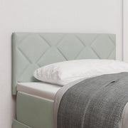 Testiera LED Grigio Chiaro Set di 2 Grigio chiaro Tessuto 80 cm