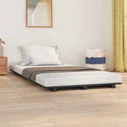 Giroletto Grigio 90x200 cm in Legno Massello di Pino 824550