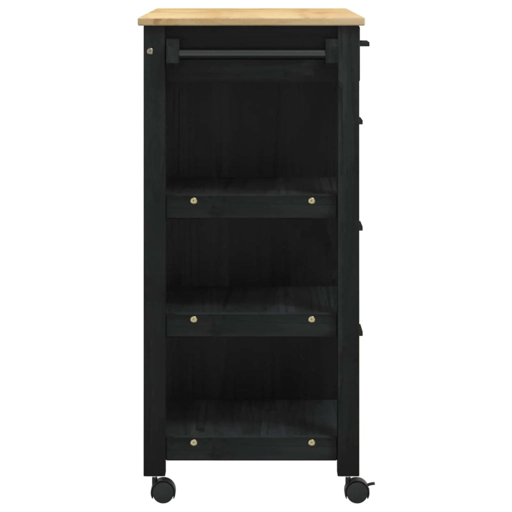 Carrello da Cucina MONZA Nero 84 x 40 x 88,5 cm CFW6154194