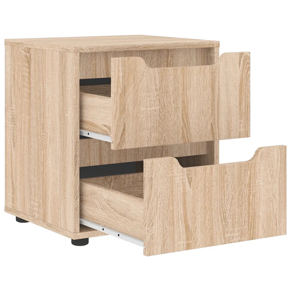 Comodino | Armadio da Notte | Mobiletto da notte VISNES Rovere Sonoma 45x40x50 cm in Legno Multistrato