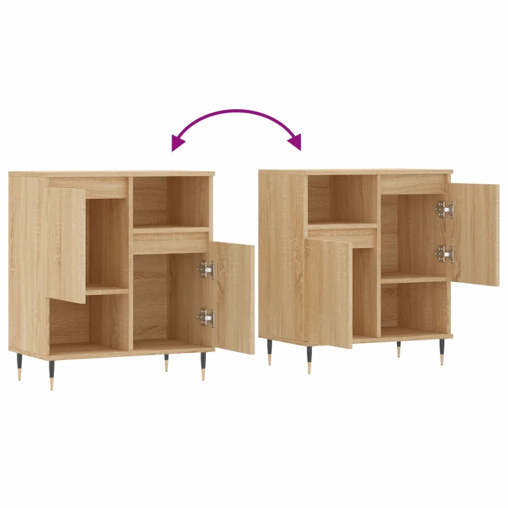 Credenza Rovere Sonoma 60x35x70 cm in Legno Multistrato 831183